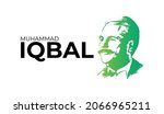 Allama Muhammad Iqbal (National Poet of Pakistan) vector 9 November