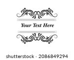 vintage calligraphic vignettes... | Shutterstock .eps vector #2086849294