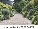 Traditional English Garden Path.