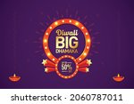 diwali big dhamaka sale offer... | Shutterstock .eps vector #2060787011
