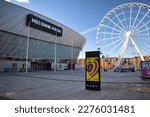 Small photo of Liverpool, Merseyside, England - March 10 2023: M and S Bank Arena at Liverpool city's King's Dock in Merseyside. Former Echo arena sponsored by Marks and Spencer to host Eurovision Song Contest 2023