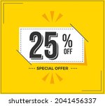 25  off. special offer... | Shutterstock .eps vector #2041456337