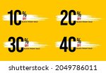yellow banner with white... | Shutterstock .eps vector #2049786011