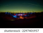 Small photo of Daad: a hungarian goa psy trance summer festival's main stage with colorful design at night