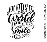 dental care hand drawn quote.... | Shutterstock .eps vector #1898987164
