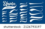 calligraphic swoosh tail set ... | Shutterstock .eps vector #2126793197
