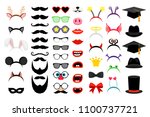 photobooth party elements.... | Shutterstock .eps vector #1100737721
