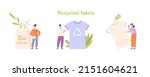 use recycled clothing. green... | Shutterstock .eps vector #2151604621