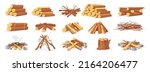 Pile firewood. Stack wood log bonfire, cartoon sticks branches timber forest tree for burning fire, bundle dry brushwood timbered firewoods lumber trunk, neat vector illustration of pile firewood