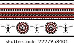 Taiwan aboriginal "Yami, Tao" ethnic weaving vector totem, single borderless design version, line decoration, template element.