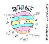 donut vector illustration for t ... | Shutterstock .eps vector #2034028241