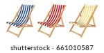 Deck Chair Set. Isolated For...