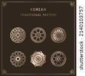 set of korean traditional... | Shutterstock .eps vector #2140103757