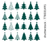 vector seamless christmas tree... | Shutterstock .eps vector #778331491