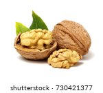 Walnuts With Leaves Isolated On ...