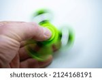 Spinning Green Spinner In A...