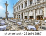 Small photo of Fantastic cityscape of Venice with San Marco square with Column of San Teodoro and Biblioteca Nazionale Marciana. Popular tourist destination. Location: Venice, Veneto region, Italy, Europe