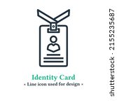 vector identity card icon... | Shutterstock .eps vector #2155235687