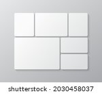 template collage of six frames  ... | Shutterstock .eps vector #2030458037