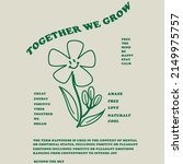 funny flower slogan vector... | Shutterstock .eps vector #2149975757