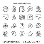 bonus related bold line icon... | Shutterstock .eps vector #1562706754