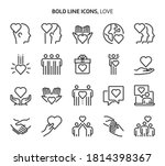 love  bold line icons. the... | Shutterstock .eps vector #1814398367