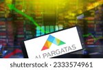 Small photo of Jakarta - July 18,2023Alpargatas S.A. (formerly, Sao Paulo Alpargatas) stock market chart. is a Brazilian manufacturing company and largest Brazilian companies in the footwears and canvass business