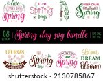 spring day svg bundle  spring... | Shutterstock .eps vector #2130785867
