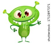 Funny Cartoon Monster Alien...