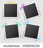 frames of photo with shadow pin ... | Shutterstock .eps vector #1028936134