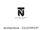 NT, TN, Abstract initial monogram letter alphabet logo design