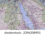 Map of the red sea region ...