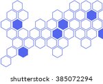 Illustration Of Hexagon Pattern ...