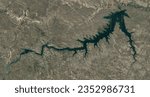 Small photo of Fort Peck Lake USA Satellite Image