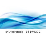 A Blue Abstract Wave Background