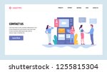vector web site gradient design ... | Shutterstock .eps vector #1255815304