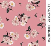 vintage flower seamless pattern ... | Shutterstock .eps vector #2110279754