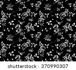 Seamless Black And White Floral ...
