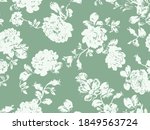 mint green botanic florals... | Shutterstock .eps vector #1849563724