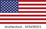 usa national flag. american... | Shutterstock .eps vector #435658321