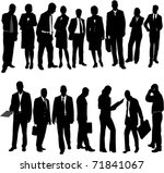 business people collection  ... | Shutterstock .eps vector #71841067