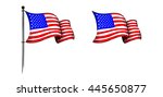 vector of american flag fly | Shutterstock .eps vector #445650877