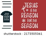 jesus is the reason for the... | Shutterstock .eps vector #2173505361