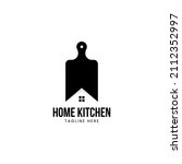 cutting board with home kitchen ... | Shutterstock .eps vector #2112352997