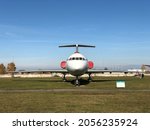 A Russian passenger plane at the Civil Aviation Museum in Ulyanovsk. High quality photo