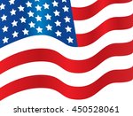 american flag waving | Shutterstock .eps vector #450528061