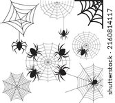 spider web. scary halloween... | Shutterstock .eps vector #2160814117