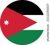 vector flag of jordan  asia ... | Shutterstock .eps vector #2112250337
