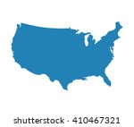 State Map Vector. Blank Blue...