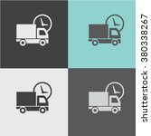 truck vector icon. delivery... | Shutterstock .eps vector #380338267